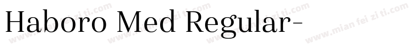 Haboro Med Regular字体转换